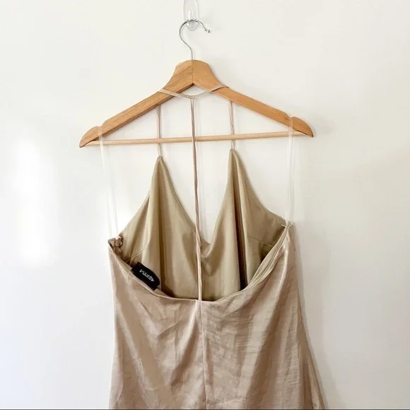 4SI3NNA Silk Halter Slip Dress - Picture 6 of 11